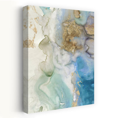 Emerald Pool I, art abstrait océanique éthéré