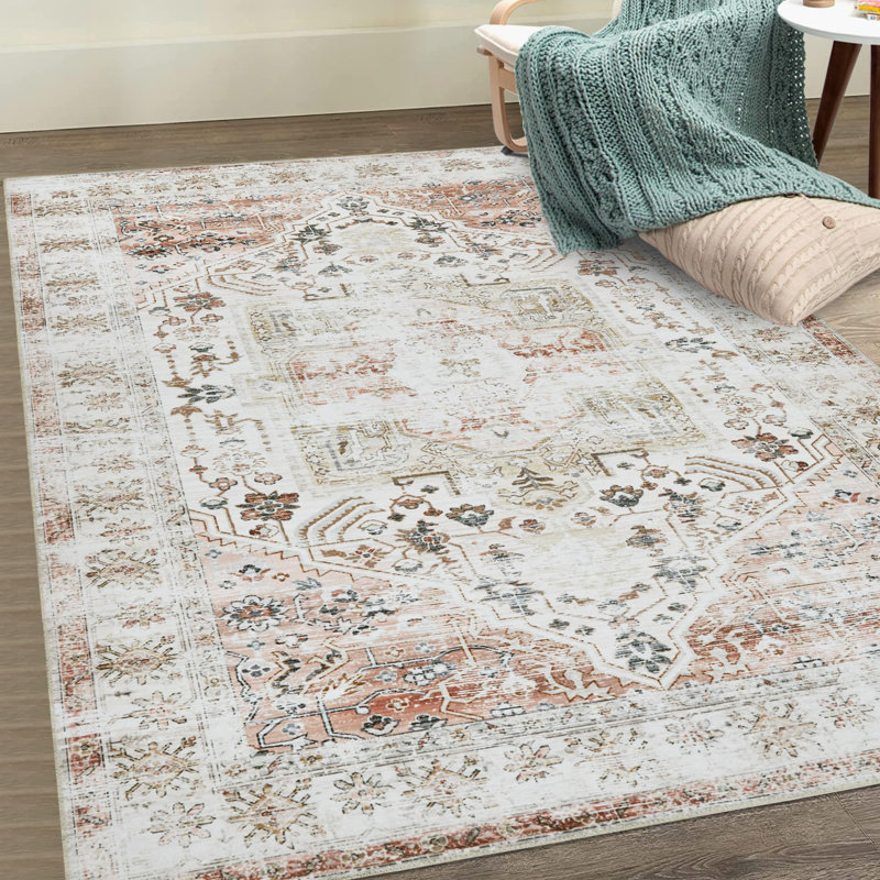 Abstract Machine Printed Area Rug, Rectangle 160 x 230 cm