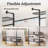 Timate L4 L-Shaped Heavy-Duty Garment Rack, Industrial Pipe Closet System with Expandable Design, Wall-Mounted Corner Wardrobe Kit ,Black-1472926419