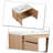 Herlef 35.45'' Single Bathroom Vanity with Resin Top