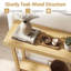 Console 46 po en teck, canapé-lit 2 étages avec structure en bois de teck naturel - 46 po