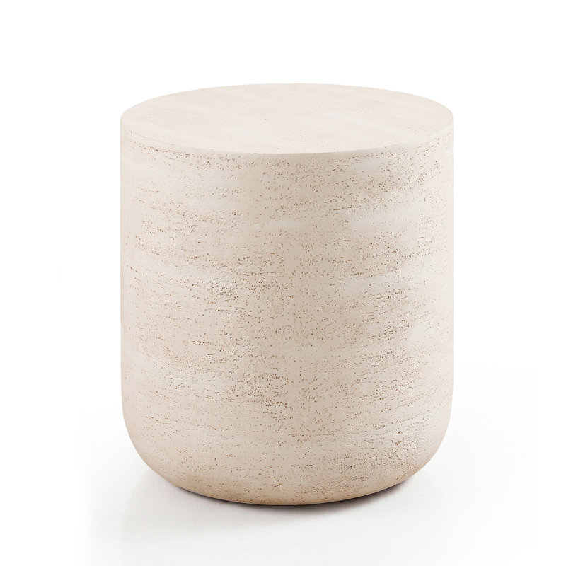 Table de bout ronde en céramique Durkin