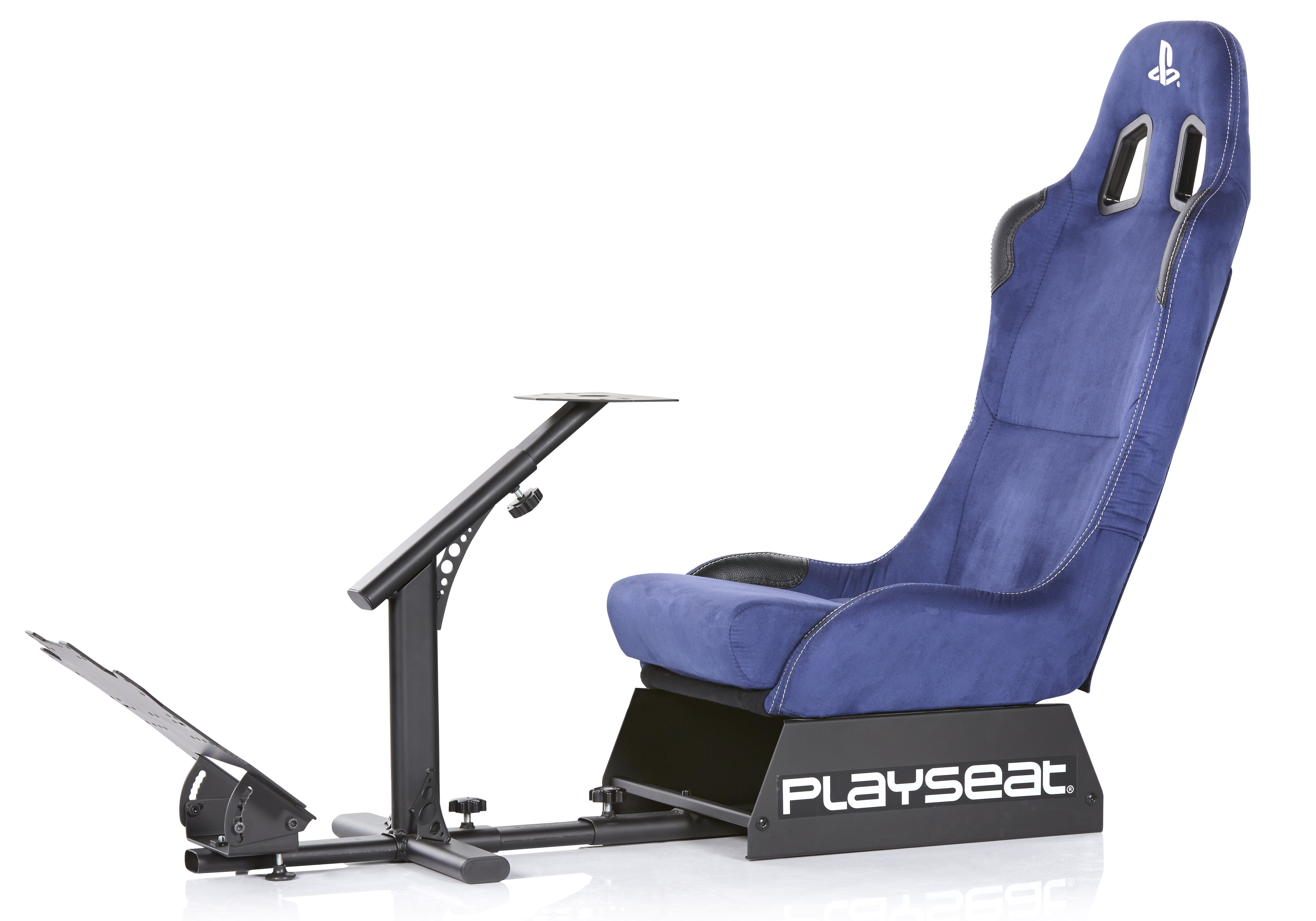 Playseats Evolution Adjustable Ergonomic PC & Racing Game Chair with  Footrest in Blue