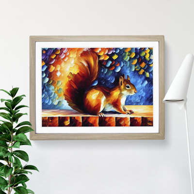 Squirrel Abstract - Framed Print