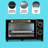 Koolatron 1.7 cu ft Compact Mini Fridge with Freezer + Total Chef Countertop Toaster Oven Combo