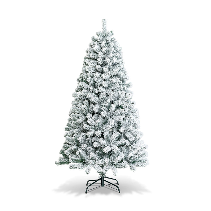 Sapin de Noël artificiel vert / blanc, H 6 pi
