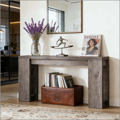 Table d'entrée en bois, console, table d'appoint en bois