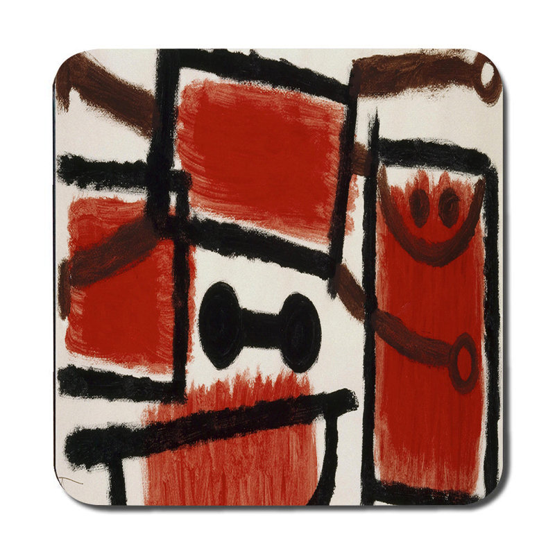 Colorful Patchwork Placemat And Coaster Set Multicolor Squares