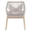 Chaise avec accoudoirs en bois massif Krisily-66300983