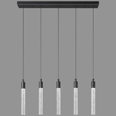 Hamrnand - Light Modern Kitchen Island Pendant Light Dimmable LED Mini Crystal Pendant Lighting