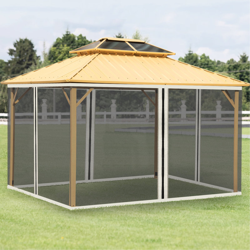 Écran de remplacement de pavillon de jardin, remplacement de filet de patio pour espace propre, chic