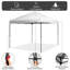 3 x 3m Folding Gazebo, Waterproof, Stable, Winterproof-106227636