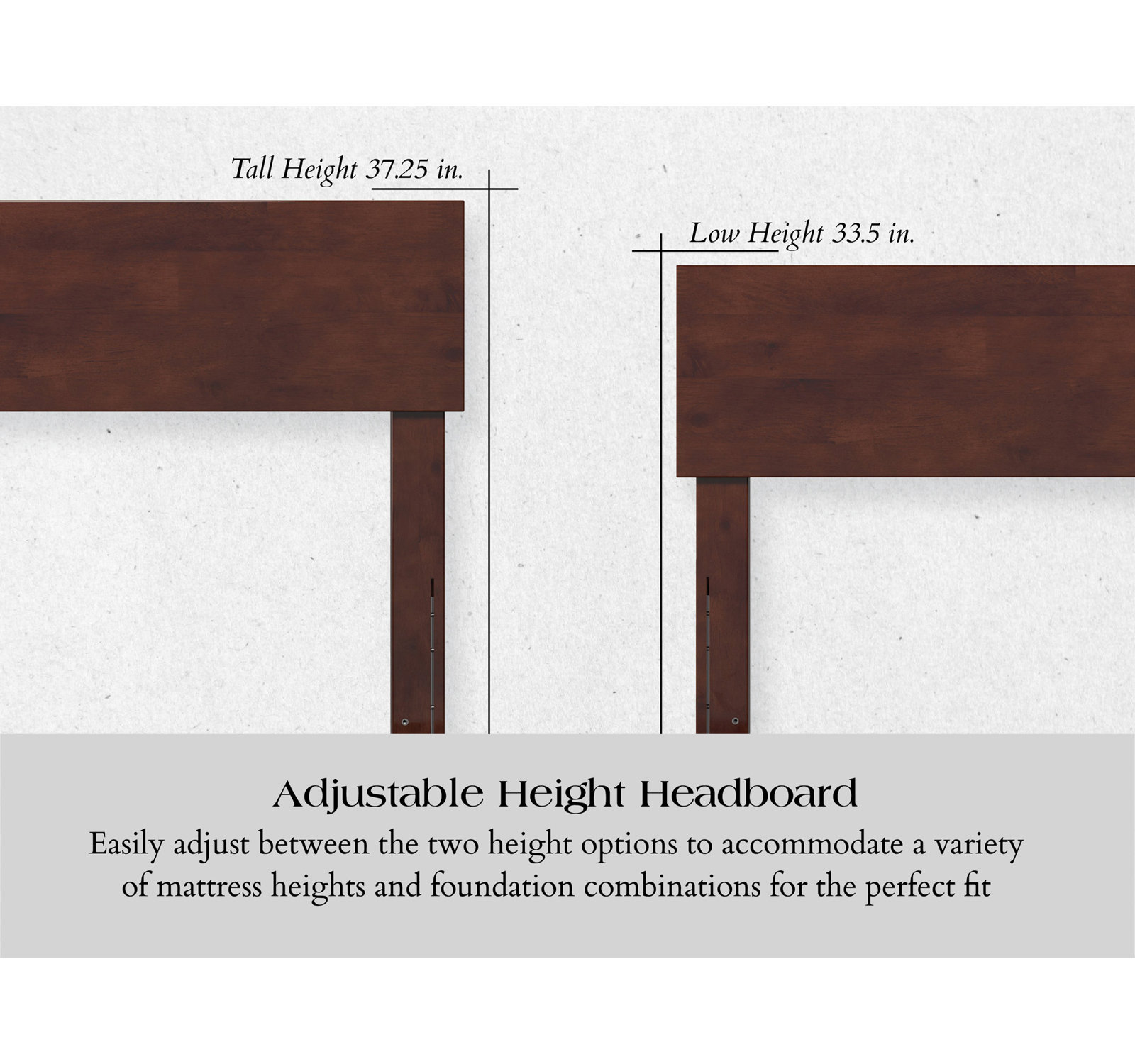 Lampley Solid Wood Platform Bed, Twin, Walnut