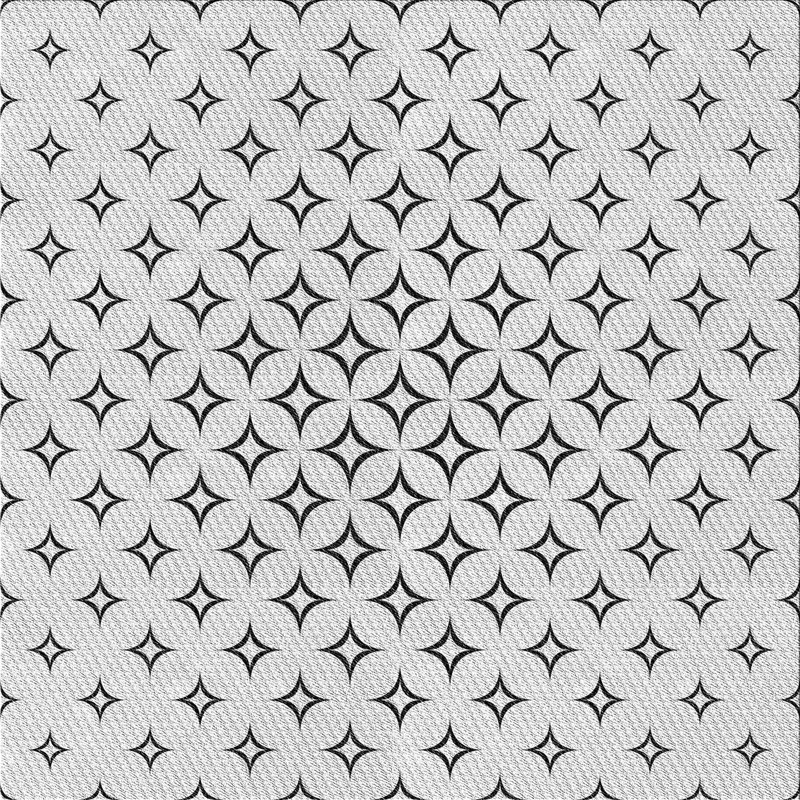 Tapis géométrique gris, Carré 6 pi