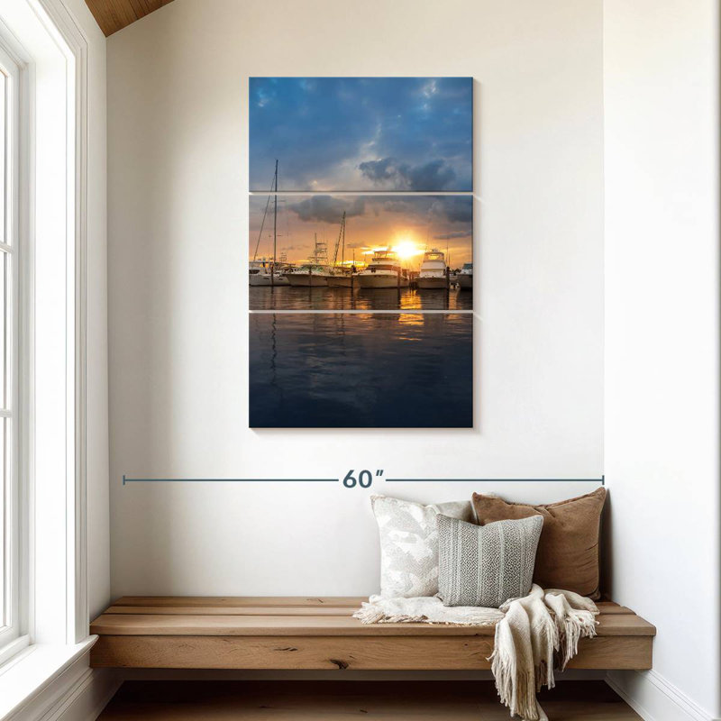 Aletra Miami Marina At Sunset, 45" H x 28" W