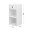 Armoire de rangement blanche simple avec tiroirs