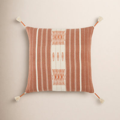 Ezri Tassels Cotton Throw Pillow