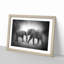 Elephants Crossing Paths in Abstract - Picture Frame Painting Print-55725557-55725558