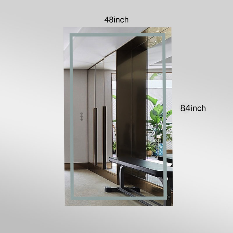 Flat Wall Mirror, 84" x 48"