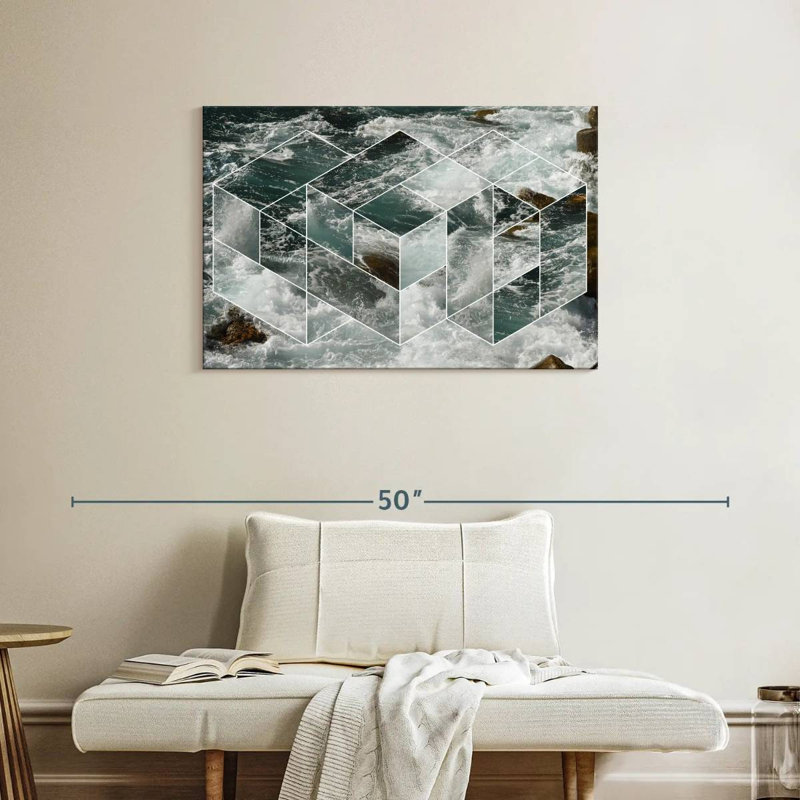 Gillard Ocean Geometry, 24" H x 36" W
