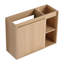 Meuble-lavabo mural 26 po avec lavabo en céramique blanche et porte à fermeture en douceur, emballage KD-829098799-829098796