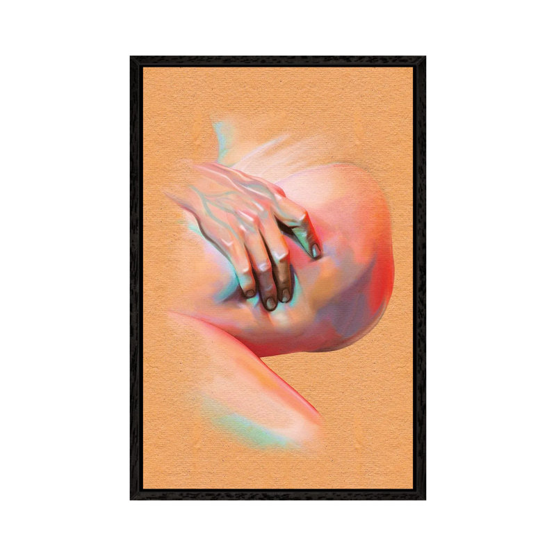 Verbindung by Nettsch - Floater Frame Print on Canvas, Black Framed