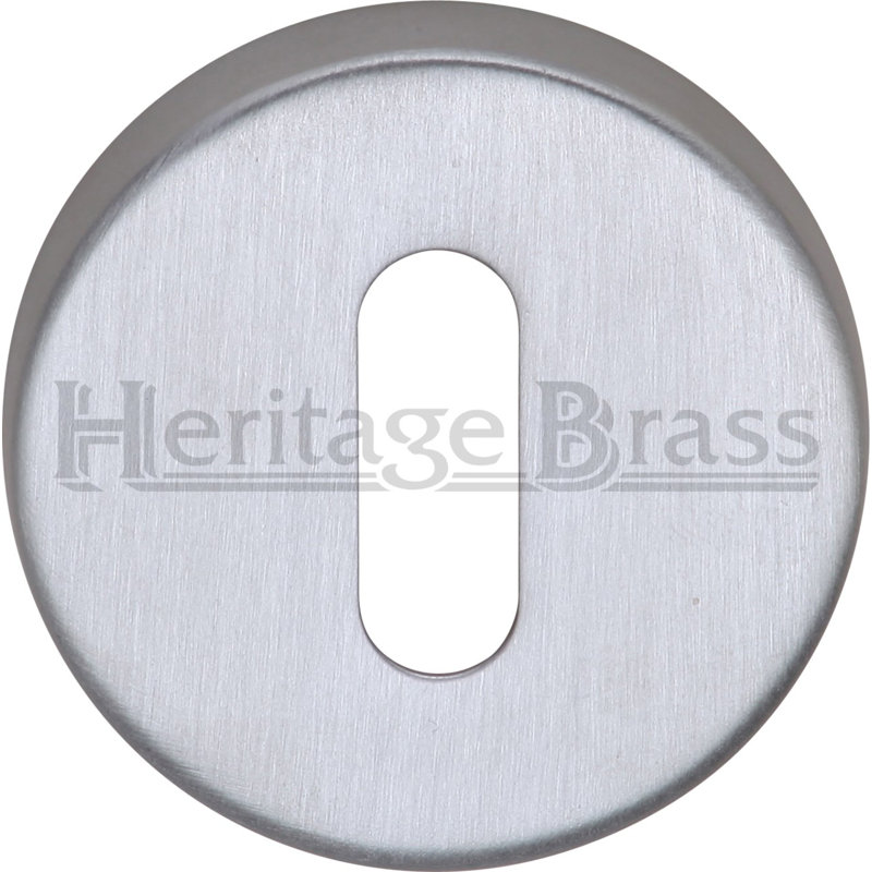 Heritage Brass Heritage Key Escutcheon, Satin Chrome