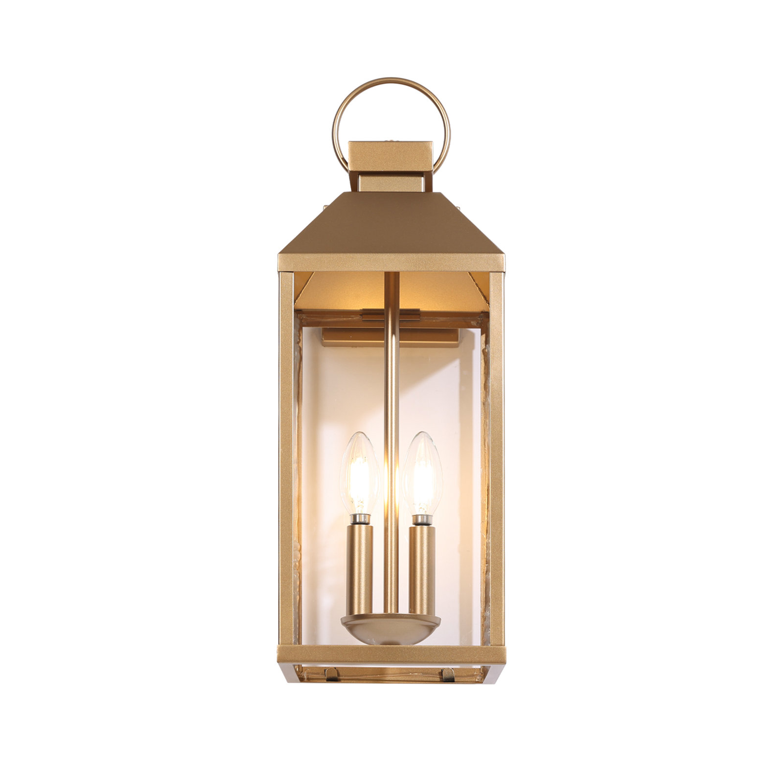 2 Light Outdoor Wall Light, Copper