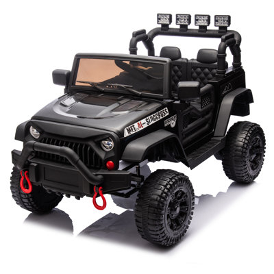 24V Kids Ride-On Truck With Parent Remote Control, 400W Motor,4-Wheel Suspension, Safety Belt For Toddlers