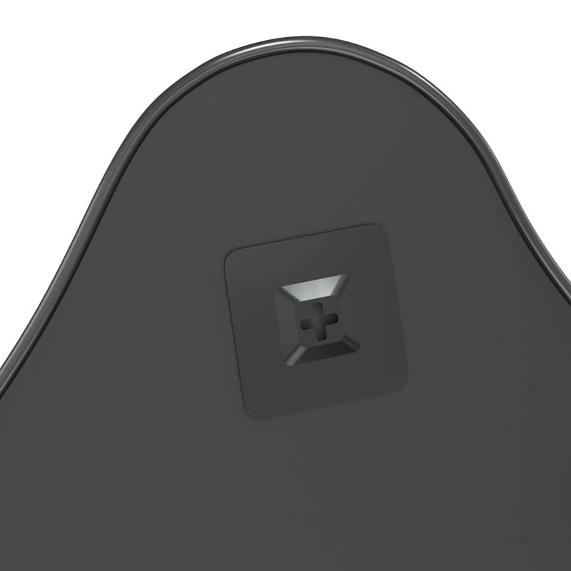 Wall Mirror, 50 cm H x 40 cm W, Black
