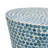 Tapered Round Garden Accent Stool, Capiz Side Table