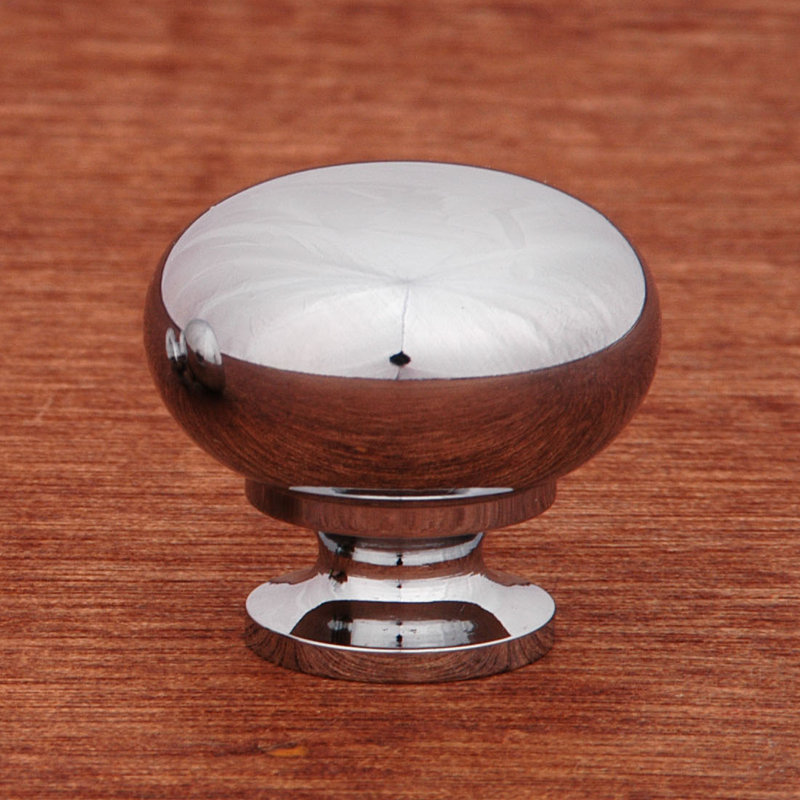 CK Series 1 1/4" Diameter Mushroom Knob, Chrome, 1.25" H x 1.25" W x 1.19" D