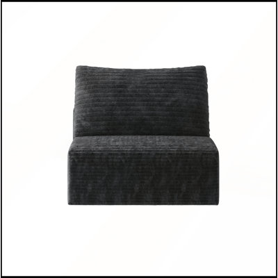 Single Seater Sofa, Plush Corduroy, No Assembly, Comfortable Chaise Lounge