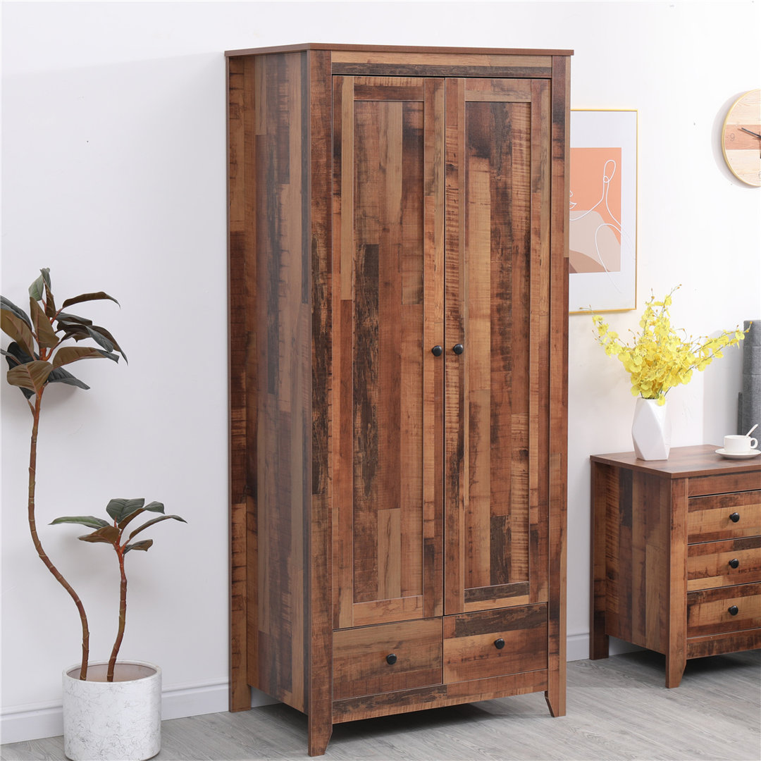 2 Door Manufactured Wood Wardrobe