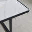 Table basse carrée à pieds croisés Blaik