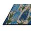 Tapis botanique brun lavable à la machine