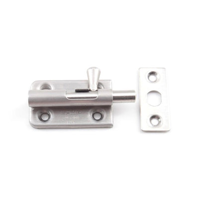 Sugatsune Barrel Bolt (All Stainless Steel) - BL-40SS, Satin Finish