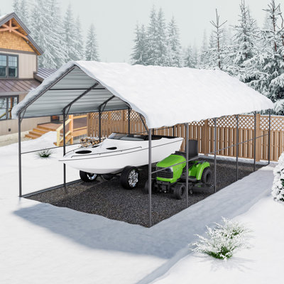Metal Carport Heavy Duty Outdoor Car Shelter Garage for Boats