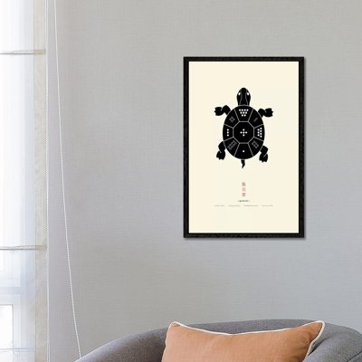 Turtle Lo Shu by Thoth Adan - Floater Frame Gallery-Wrapped Canvas Giclée on Canvas
