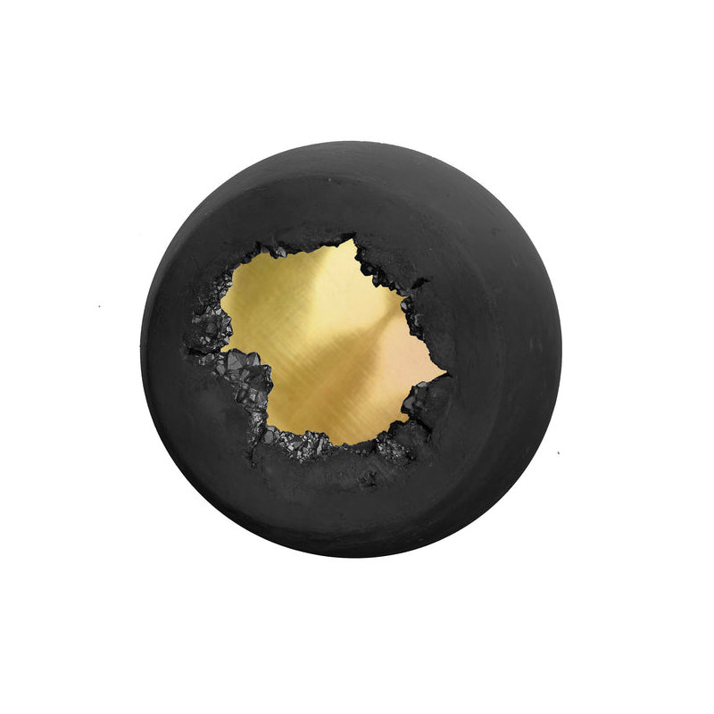Geode 1 - Light Pendant, Matte Black, Brass