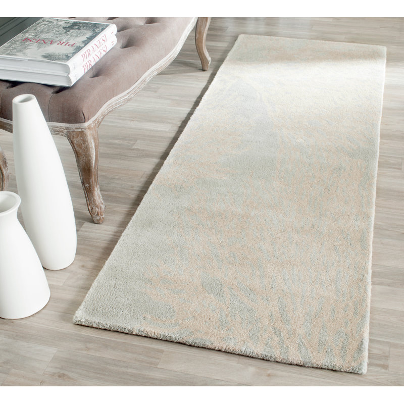 Wimborne Hand Tufted Wool Floral Rug, Runner 2'3" x 7'