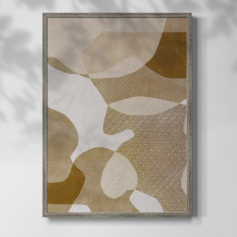 Texture Desert I, reproduction encadrée - bois massif, H 11 po x l 9 po