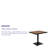Saville Outdoor Faux Teak Dining or Patio Table with Poly Slats-1225780829