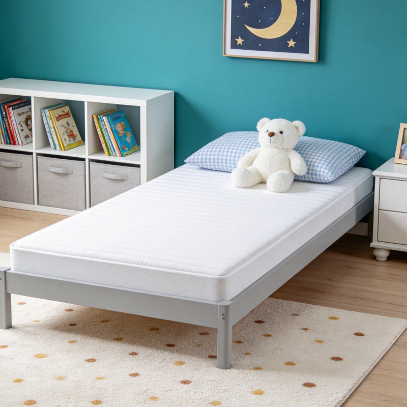 Matelas simple de 12,7 cm (5 po) livré en boîte, matelas hybride mi-ferme pour enfants et adolescents, lits superposés et lits gigognes