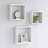 Dawnview 3 Piece Square Floating Shelf-166543445