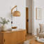 Applique murale en bambou avec fermoir en lanterne Pacitte