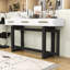 Console en bois avec trois tiroirs-478295469