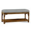 Summer Retreat Wicker Shelf Storage Bench-71425197-71425236