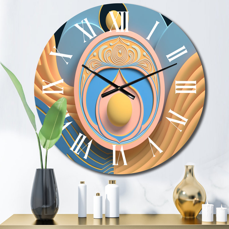 Horloge murale en métal, Petit