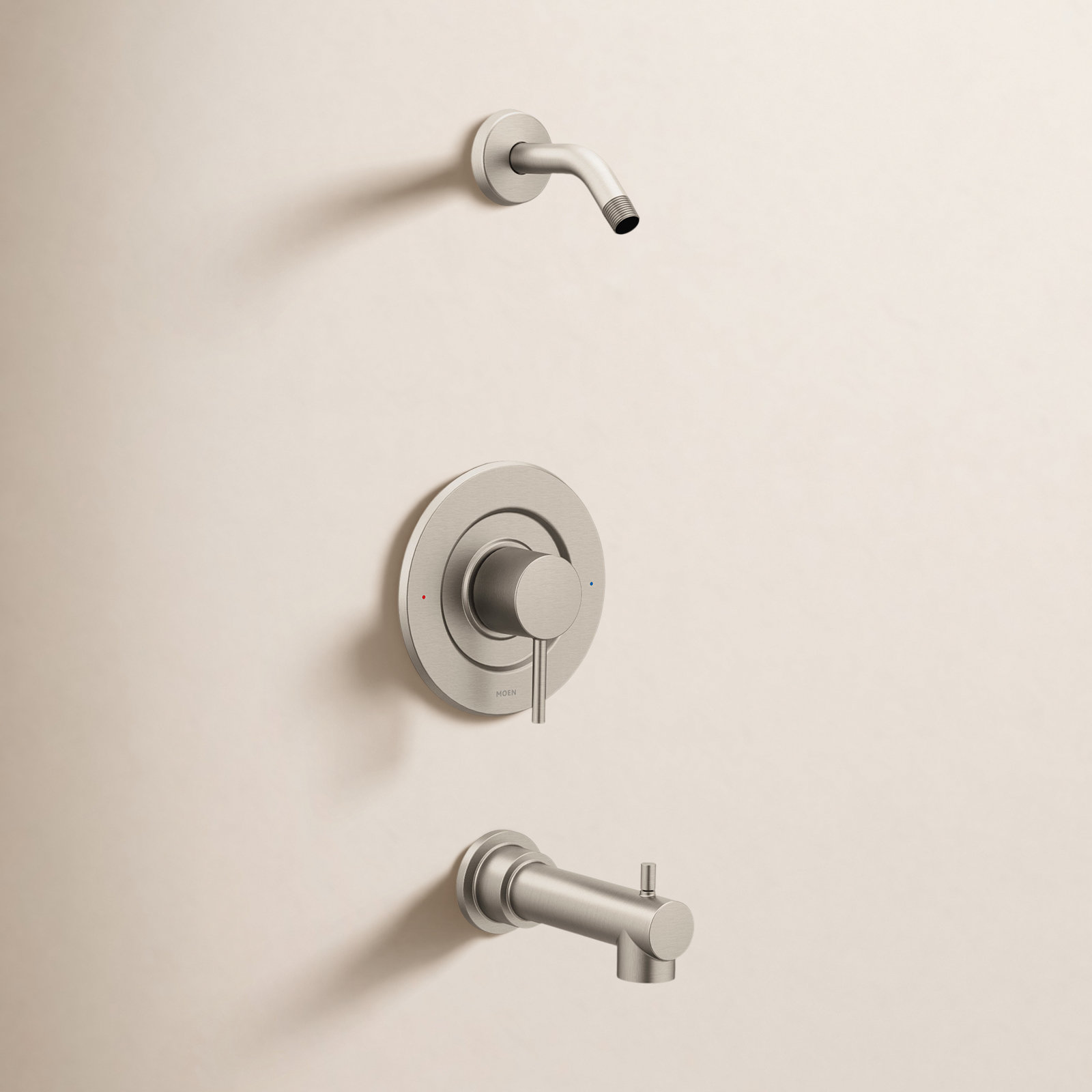 Align Posi-Temp Tub and Shower Faucet Trim Kit, Brushed Nickel